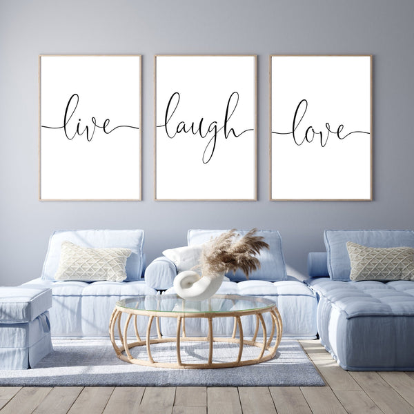 Live Laugh Love Trio – Set Prints D\'Luxe